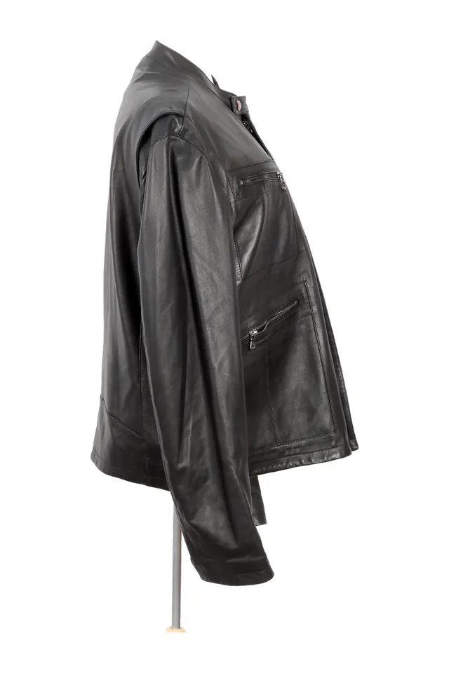 Dolce & Gabbana Black Lambskin Jacket