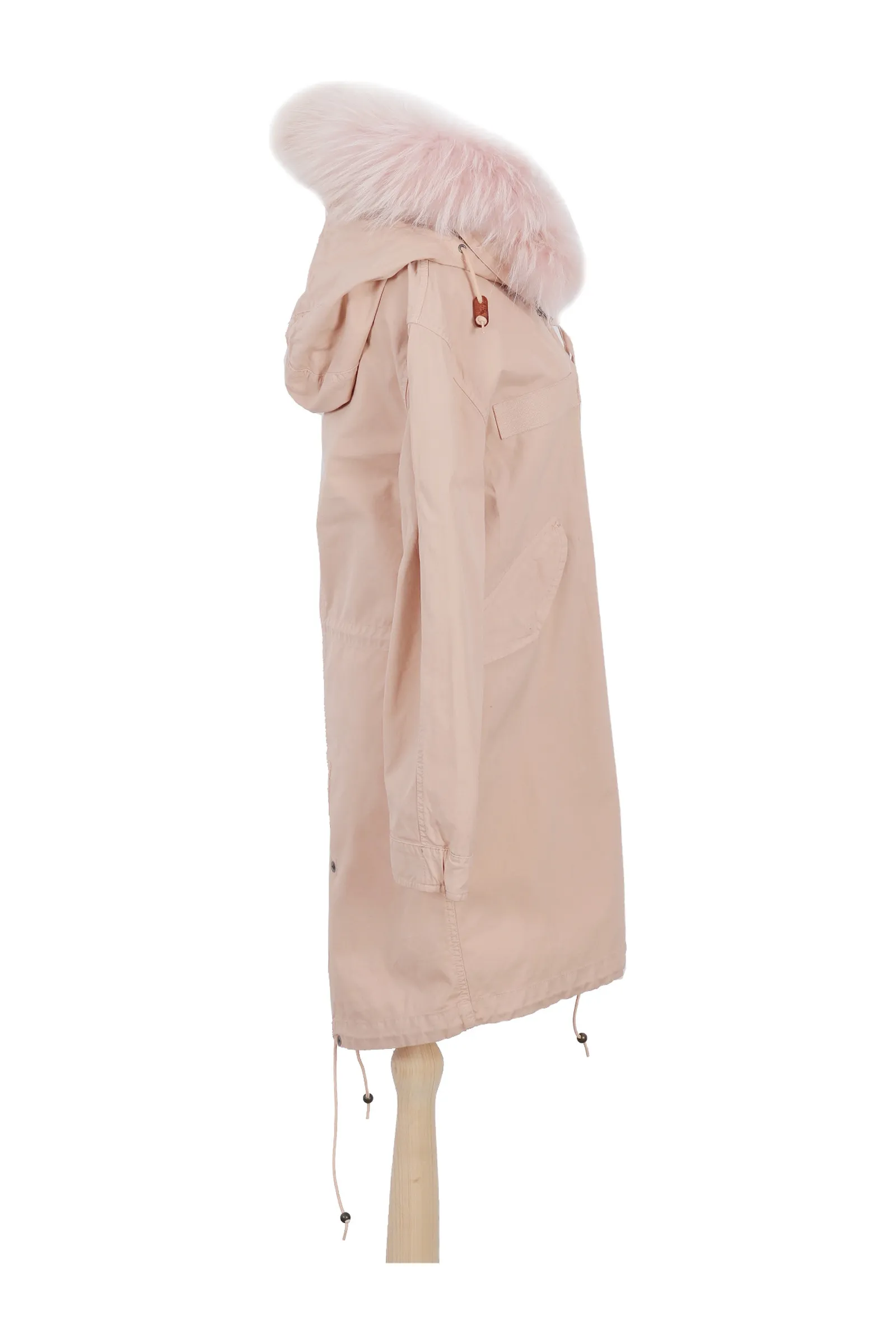 Mr & Mrs Fur Blush Pink Cotton Coat